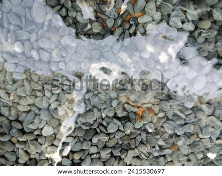 stone texture under the water 