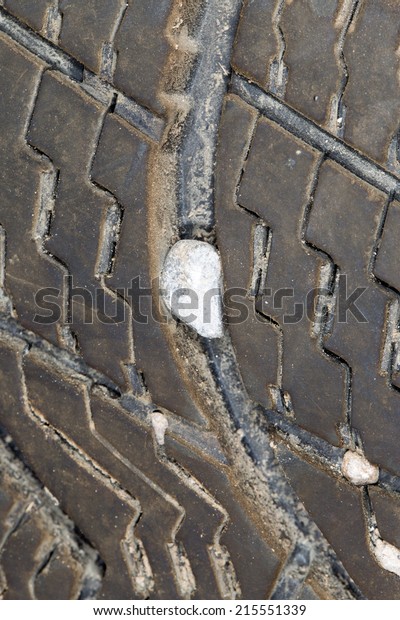 stone in the tire
wheel