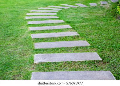 Stepping Stones In Grass Stock Photos Images Photography Shutterstock