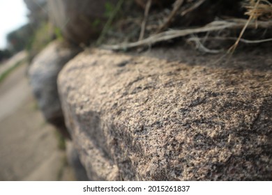 stone wall with close up