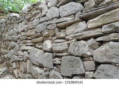 Stone Wall In Zaozhuang Village, Shandong Province