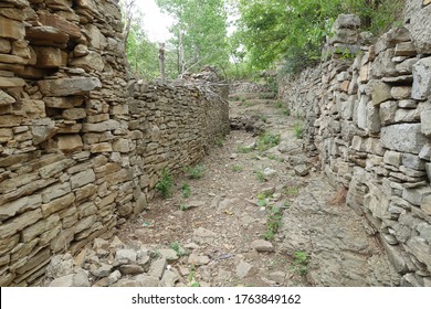 Stone Wall In Zaozhuang Village, Shandong Province