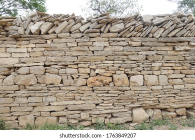 Stone Wall In Zaozhuang Village, Shandong Province