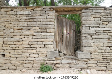 Stone Wall In Zaozhuang Village, Shandong Province