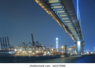 Stonecutters Bridge In Hong Kong 