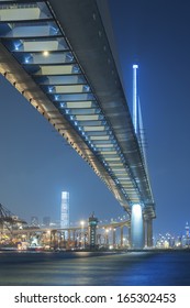 Stonecutters Bridge In Hong Kong 