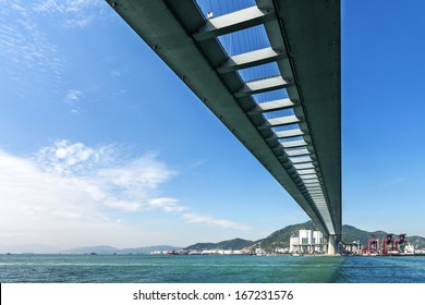 Stonecutters Bridge In Hong Kong