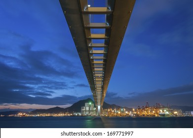 Stonecutters Bridge In Hong Kong 