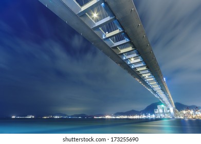 Stonecutters Bridge In Hong Kong 