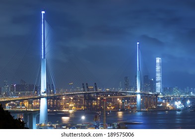 Stonecutters Bridge In Hong Kong 