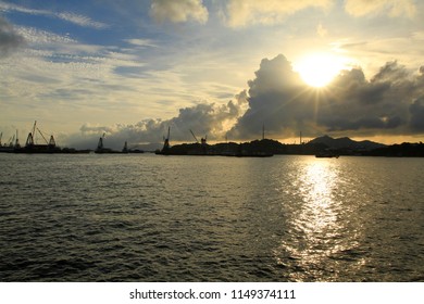 Stonecutters Island Of West Kowloon At Hong Koing