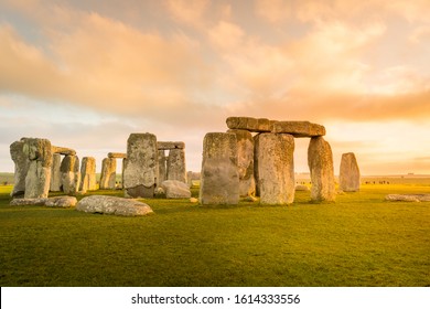 Stonehenge During Sunset Winter Solstice