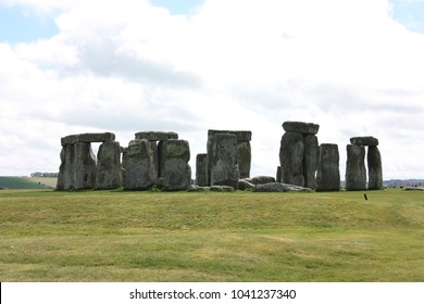 Stonehenge England on a cloudy day