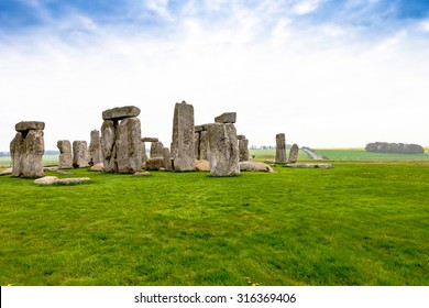 Stonehenge Near The A303 Road To London.