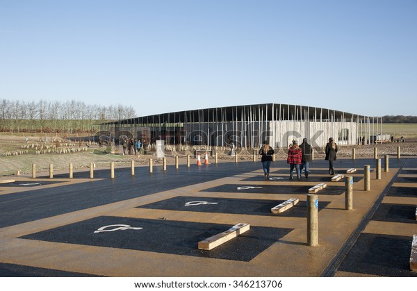 STONEHENGE NEW VISITOR CENTER IN ENGLAND UK - NOVEMBER\
2013 - Stonehenge Visitor Centre opened in December 2013 Wiltshire\
England UK