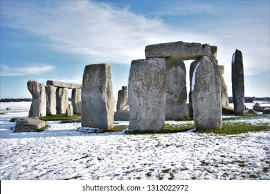 Stonehenge In The Snow