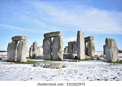 Stonehenge In The Snow