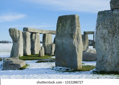 Stonehenge In The Snow