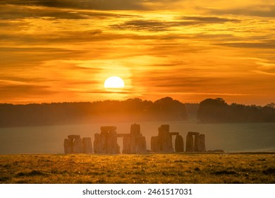 Stonehenge at sunrise in England. United - Powered by Shutterstock