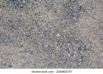 Stones In A Gravel Road Close Up