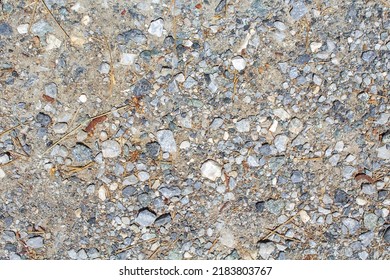 Stones In A Gravel Road Close Up