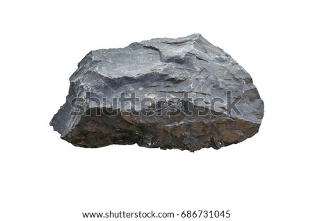 stones isolated on white background.Big granite rock stone.rock stone isolated on white background.