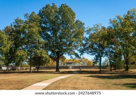 The Stones River National Battlefield in Rutherford County, Tennessee, USA