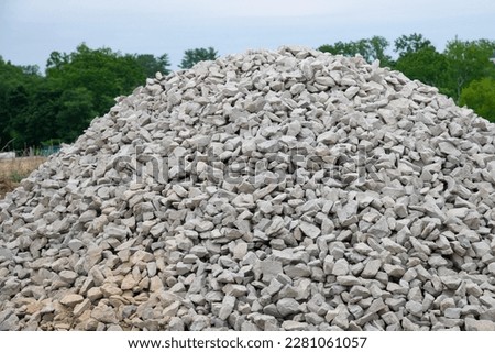 the stones used in the construction rock rubble natural granite gray