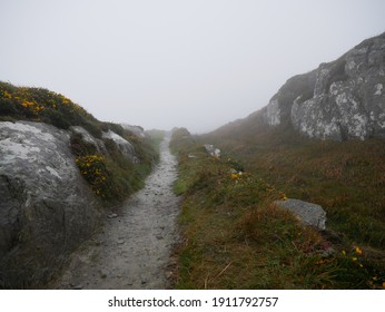 A Stony Path In The Fog Leads Ireland Into An Uncertain Future In Europe. 