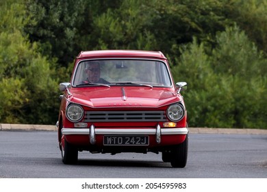 Stony Stratford, Bucks, UK Aug 29th 2021. 1971 Triumph Herald Classic Car