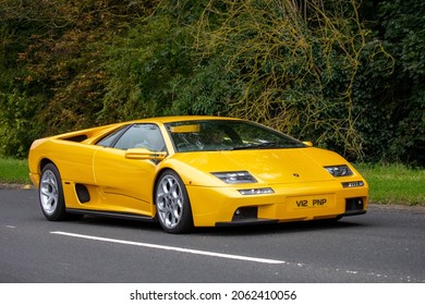 Stony Stratford, Bucks, UK, October 23rd 2021. 2000 Lamborghini Diablo