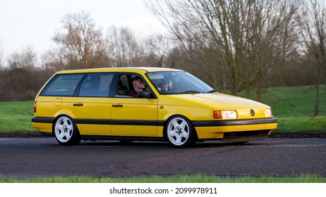 Stony Stratford,Bucks,UK - January 1st 2022. 1992 Volkswagen Passat GL Estate