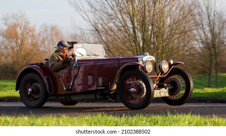 Stony Stratford,Bucks,UK - January 1st 2022. 1933 Frazer Nash Vintage Pre War Car