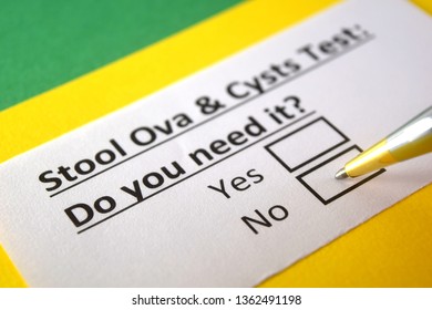 Stool Ova Cysts Test Do You Stock Photo 1362491198 | Shutterstock