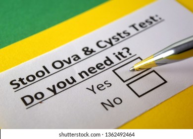 Stool Ova Cysts Test Do You Stock Photo 1362492464 | Shutterstock