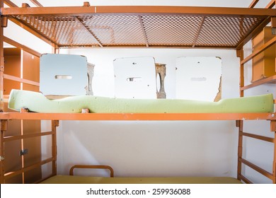 Stools Bunk Bed. Beds  In Old Prison.