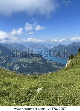 Similar – Foto Bild Blick vom Stoos auf den Vierwaldstättersee