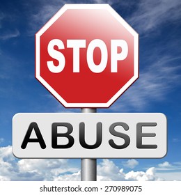 stop abuse of children and general power no domestic violence prevention warning sign 