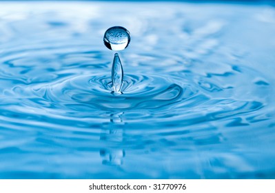 Stop Action Photo Water Drop Reflection Stock Photo (Edit Now) 31770976