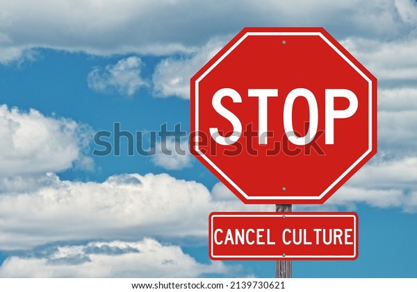 Stop Cancel Culture Red\
Sign