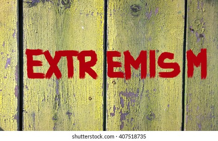 Stop Extremism Concept
