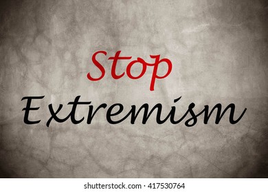 Stop Extremism Concept