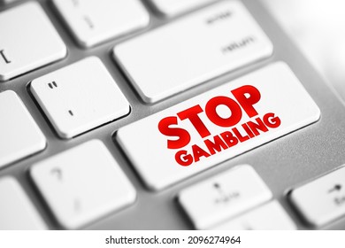 Stop Gambling text button on keyboard, concept background - Shutterstock ID 2096274964