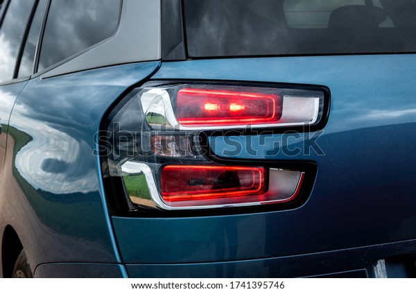 Stop lights of the\
car.
