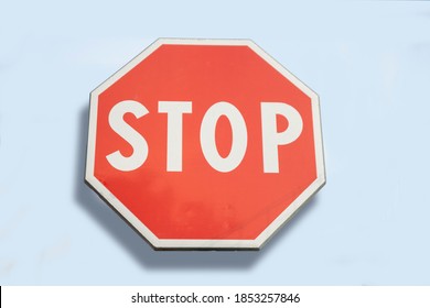 Stop Loss Road Sign On Gentle Gray Background