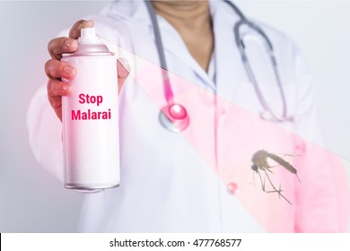 Stop malarai concept
