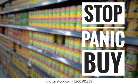 Stop Panic Buy Stop Panic Buy Stock Photo 1680501235 | Shutterstock