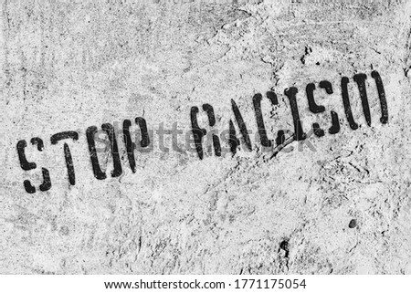 Stop Racism stoppen Faust