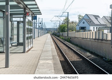 stop at the railway station, railway traction, traveling, station in the city - Powered by Shutterstock