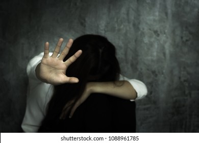 Stop Sexual abuse Concept, stop violence against Women, international women's day